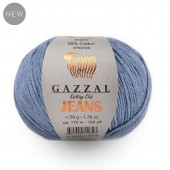 Пряжа Gazzal Jeans - купить пряжу Газзал Джинс мотками недорого, Купить пряжу Gazzal Jeans (Газзал Джинс)  дешево на официальном сайте интернет - магазина “ДВА Сундука" в Москве, по России