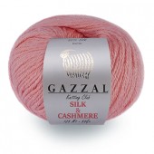 Пряжа GAZZAL SILK CASHMERE Газзал Шелк Кашемир - купить пряжу Газзал Силк кашмир мотками в интернет-магазине ДВА Сундука 2sunduka.ru