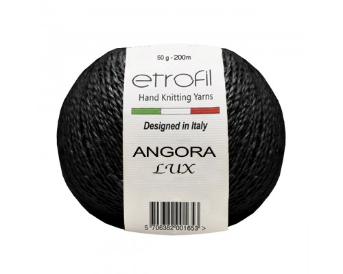 Пряжа Etrofil Angora Lux 70900 (Чёрный)