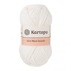 Пряжа Kartopu Elite Wool Grande K010 (Белый)