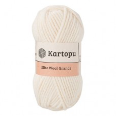 Пряжа Kartopu Elite Wool Grande K025 (Молочный)