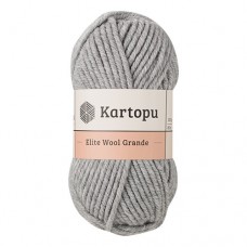 Пряжа Kartopu Elite Wool Grande K1001 (Серый)