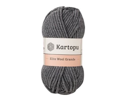 Пряжа Kartopu Elite Wool Grande K1003 (Темно-Серый)