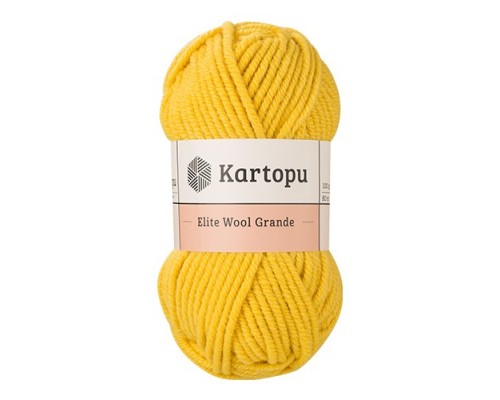 Пряжа Kartopu Elite Wool Grande K1321 (Желтый)