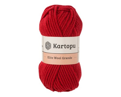 Пряжа Kartopu Elite Wool Grande K420 (Красный)