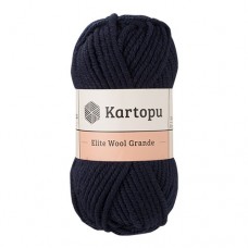 Пряжа Kartopu Elite Wool Grande K630 (Темно-Синий)