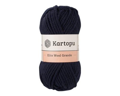 Пряжа Kartopu Elite Wool Grande K630 (Темно-Синий)