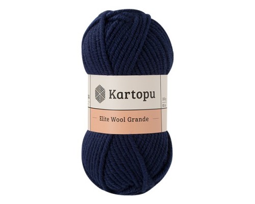 Пряжа Kartopu Elite Wool Grande K632/630 (Темно-Синий)