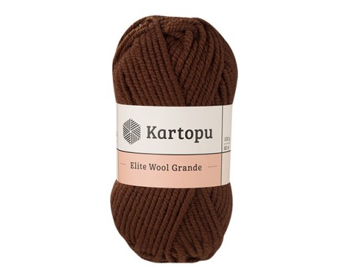 Пряжа Kartopu Elite Wool Grande K890 (Шоколад)