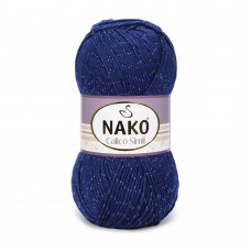 Пряжа Nako Calico Simli 00148 (Тёмно-Синий )