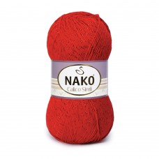 Пряжа Nako Calico Simli 02209 (Красный)