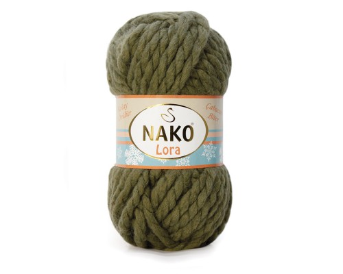 Пряжа Nako Lora 4234 (Цвет Хаки)