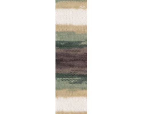 Пряжа Alize Angora Gold Batik 1893 (Белый, Беж, Зеленый, Коричневый)