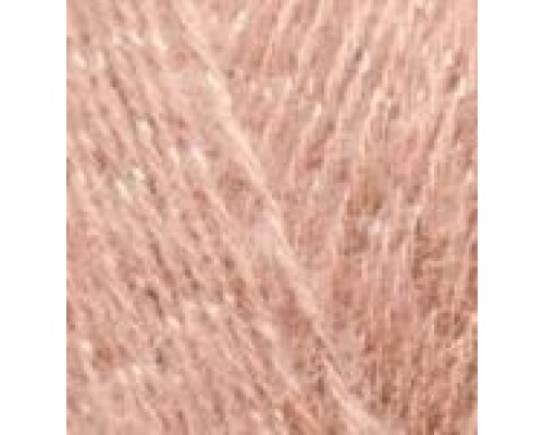 Пряжа Alize Angora Gold Simli 406 (Бежево-Розовый)