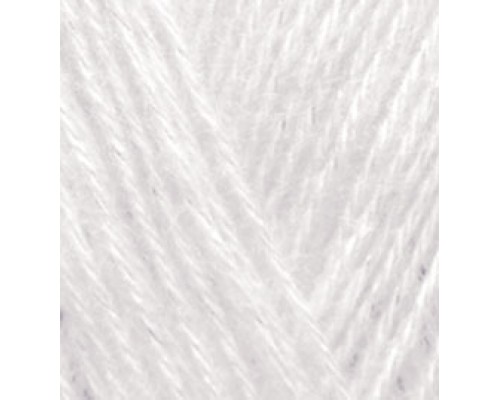 Пряжа Alize Angora Gold Simli 599 (Слоновая Кость )