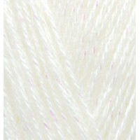 Пряжа Alize Angora Gold Simli 62 (Молочный)