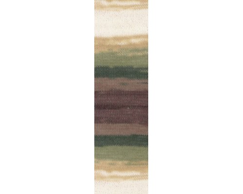 Пряжа Alize Angora Gold Simli Batik 1893 (Белый, Беж, Зеленый, Коричневый)