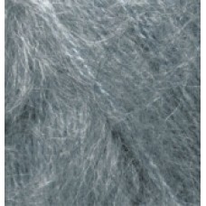 Пряжа Alize Mohair Classic New 412 (Серый Меланж)