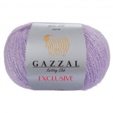 Пряжа GAZZAL (Газзал) EXCLUSIVE - 9907 (Нежная сирень) - Gazzal EXCLUSIVE  (50%шелк,10%кид-мохер,40%меринос) - GAZZAL - ПРЯЖА - Два сундука