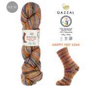 Gazzal Happy Feet 3244 купить пряжу Газзал Хепи Фит мотками в интернет-магазине ДВА Сундука 2sunduka.ru