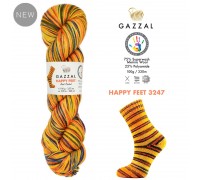 Gazzal Happy Feet 3247 купить пряжу Газзал Хепи Фит мотками в интернет-магазине ДВА Сундука 2sunduka.ru