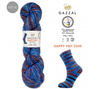 Gazzal Happy Feet 3249 купить пряжу Газзал Хепи Фит мотками в интернет-магазине ДВА Сундука 2sunduka.ru