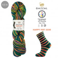 Пряжа Gazzal Happy Feet 3250