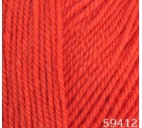 DOLCE MERINO - 59412 (коралловый) - DOLCE MERINO Himalaya (50% меринос,50%микрофибра, 100гр/230м) - HIMALAYA , Fibranatura - ПРЯЖА - Два сундука