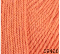 DOLCE MERINO - 59428 (лососевый) - DOLCE MERINO Himalaya (50% меринос,50%микрофибра, 100гр/230м) - HIMALAYA , Fibranatura - ПРЯЖА - Два сундука