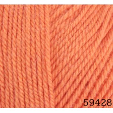 DOLCE MERINO - 59428 (лососевый) - DOLCE MERINO Himalaya (50% меринос,50%микрофибра, 100гр/230м) - HIMALAYA , Fibranatura - ПРЯЖА - Два сундука