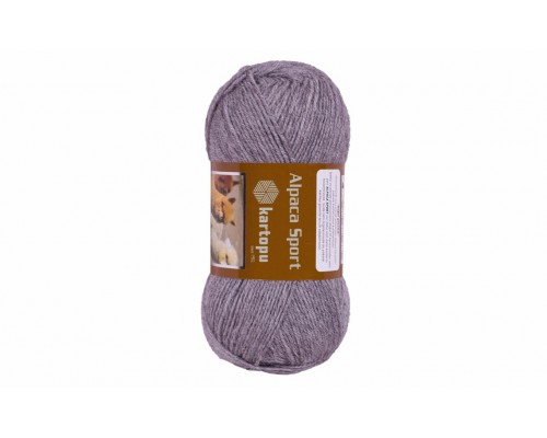 Пряжа Kartopu Alpaca Sport 1001 (Cветло Серый Меланж)