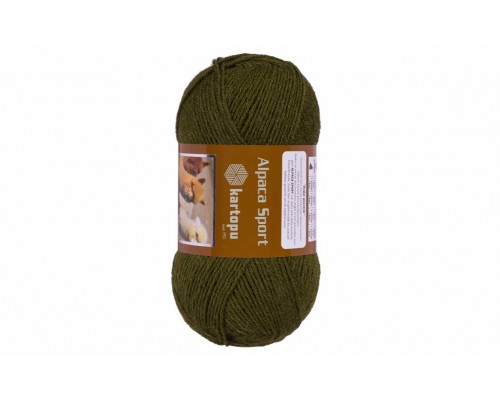 Пряжа Kartopu Alpaca Sport 411 (Хаки)