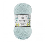 Kartopu Baby Natural - K1505 (айсберг) - Kartopu Baby Natural (51% акрил, 49% хлопок 100 гр/160 м) - KARTOPU - ПРЯЖА ПО ПРОЗВОДИТЕЛЯМ - Два сундука