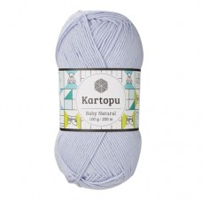 Kartopu Baby Natural - K1711 (св.лаванда) - Kartopu Baby Natural (51% акрил, 49% хлопок 100 гр/160 м) - KARTOPU - ПРЯЖА ПО ПРОЗВОДИТЕЛЯМ - Два сундука