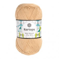 Kartopu Baby Natural - K1848 (телесный) - Kartopu Baby Natural (51% акрил, 49% хлопок 100 гр/160 м) - KARTOPU - ПРЯЖА ПО ПРОЗВОДИТЕЛЯМ - Два сундука