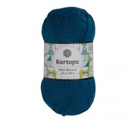 Kartopu Baby Natural - K605 (василек) - Kartopu Baby Natural (51% акрил, 49% хлопок 100 гр/160 м) - KARTOPU - ПРЯЖА ПО ПРОЗВОДИТЕЛЯМ - Два сундука