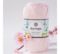 Kartopu Baby Natural - K699 (розово-бежевый) - Kartopu Baby Natural (51% акрил, 49% хлопок 100 гр/160 м) - KARTOPU - ПРЯЖА ПО ПРОЗВОДИТЕЛЯМ - Два сундука