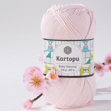 Kartopu Baby Natural - K699 (розово-бежевый) - Kartopu Baby Natural (51% акрил, 49% хлопок 100 гр/160 м) - KARTOPU - ПРЯЖА ПО ПРОЗВОДИТЕЛЯМ - Два сундука