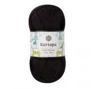 Kartopu Baby Natural - K940 (черный) - Kartopu Baby Natural (51% акрил, 49% хлопок 100 гр/160 м) - KARTOPU - ПРЯЖА ПО ПРОЗВОДИТЕЛЯМ - Два сундука