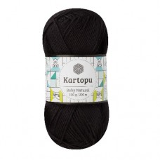 Kartopu Baby Natural - K940 (черный) - Kartopu Baby Natural (51% акрил, 49% хлопок 100 гр/160 м) - KARTOPU - ПРЯЖА ПО ПРОЗВОДИТЕЛЯМ - Два сундука