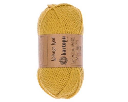 Пряжа Kartopu Melange Wool К-3063 (Горчица)