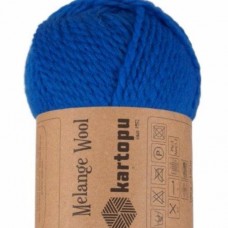 Пряжа Kartopu Melange Wool К-627 (Синий)