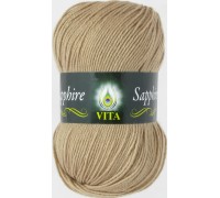 Пряжа VITA "SAPPHIRE" - (1522 - Светлое кофе с молоком) - Купить мотками пряжу в интернет магазине по низким ценам ДВА Сундука 2synduka.ru самовывоз доставка наложенным платежом почтой