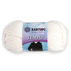 Tempo K010 - белый - KARTOPU Tempo  - KARTOPU - Шерсть - Хлопок - KARTOPU - ПРЯЖА - Два сундука