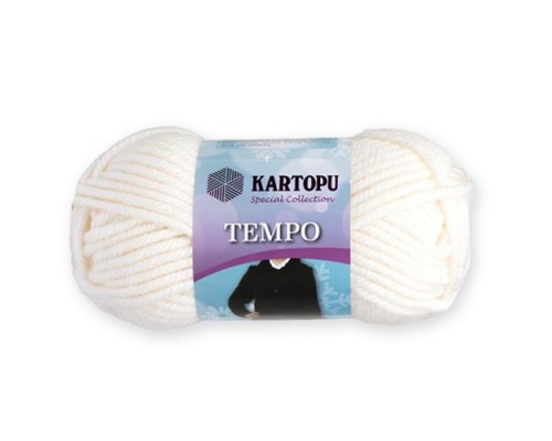 Пряжа Kartopu Tempo K010 (Белый)