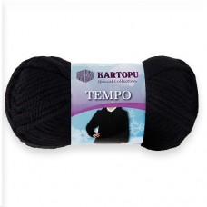 Tempo K940 - черный - KARTOPU Tempo  - KARTOPU - Шерсть - Хлопок - KARTOPU - ПРЯЖА - Два сундука