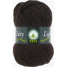 Пряжа Vita Unity Light - (6023 - Темно-Коричневый)