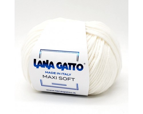 Пряжа Lana Gatto Maxi Soft 10001