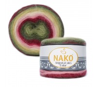 Пряжа Nako Angora Luks Color, Купить пряжу NAKO Angora Luks Color (нако ангора Люкс Колор)  на официальном сайте интернет - магазина “ДВА Сундука” в Москве.
