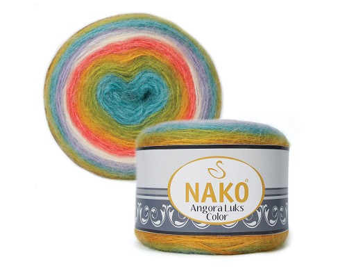 Пряжа Nako Angora Luks Color 81910